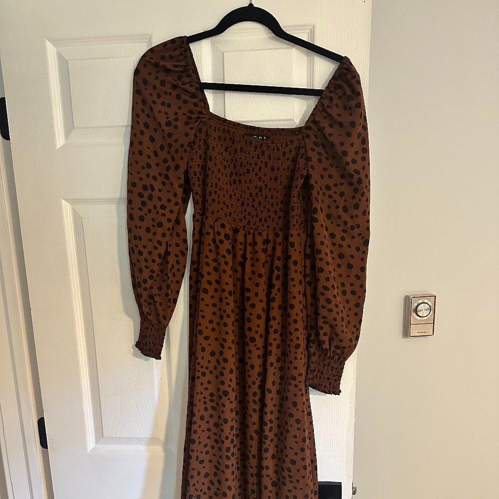 Maxi cheetah dress